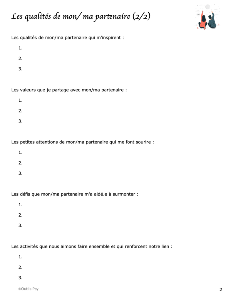 Exercice de thérapie de couple pdf